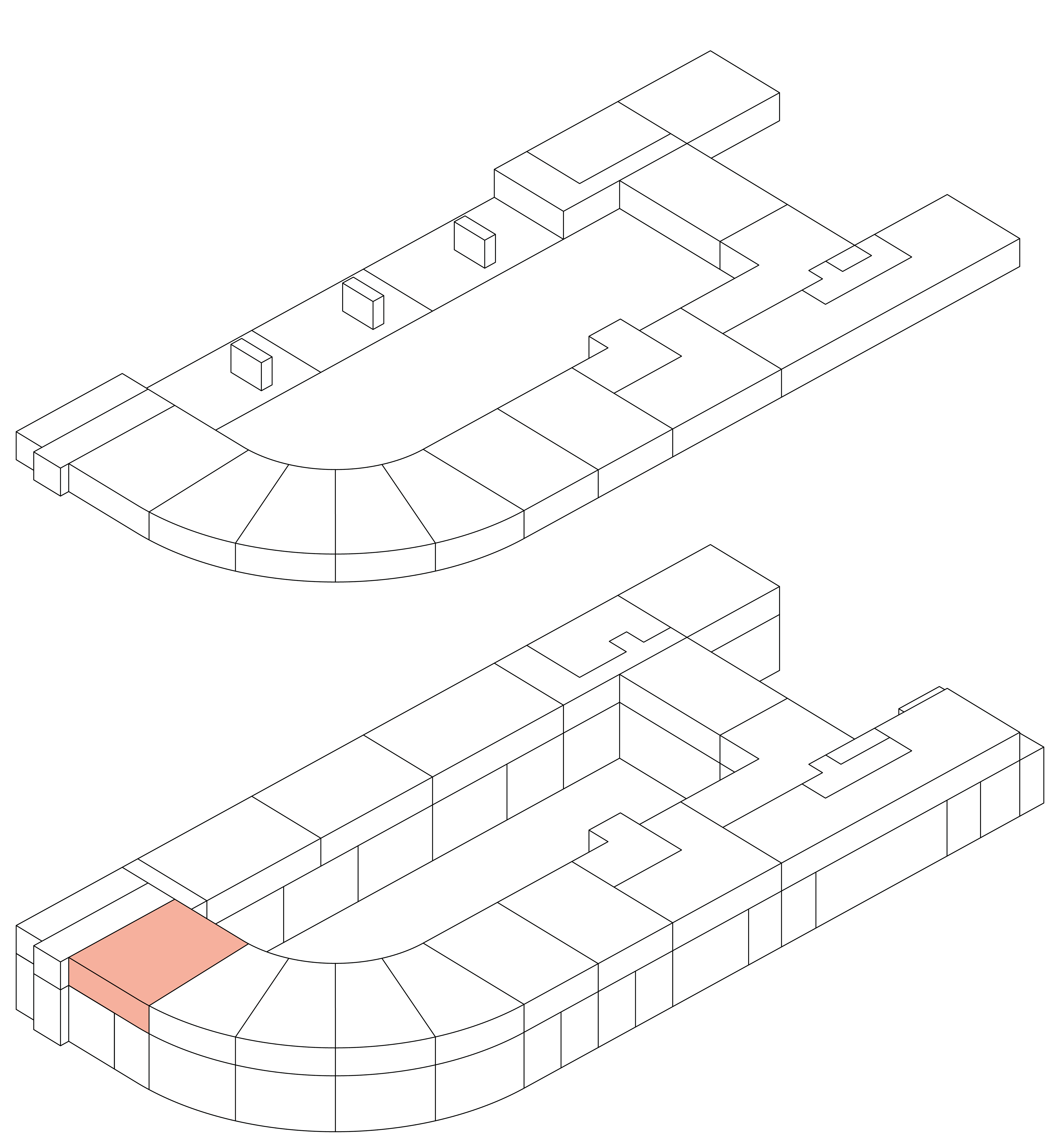 Isometrie Wohnung 14