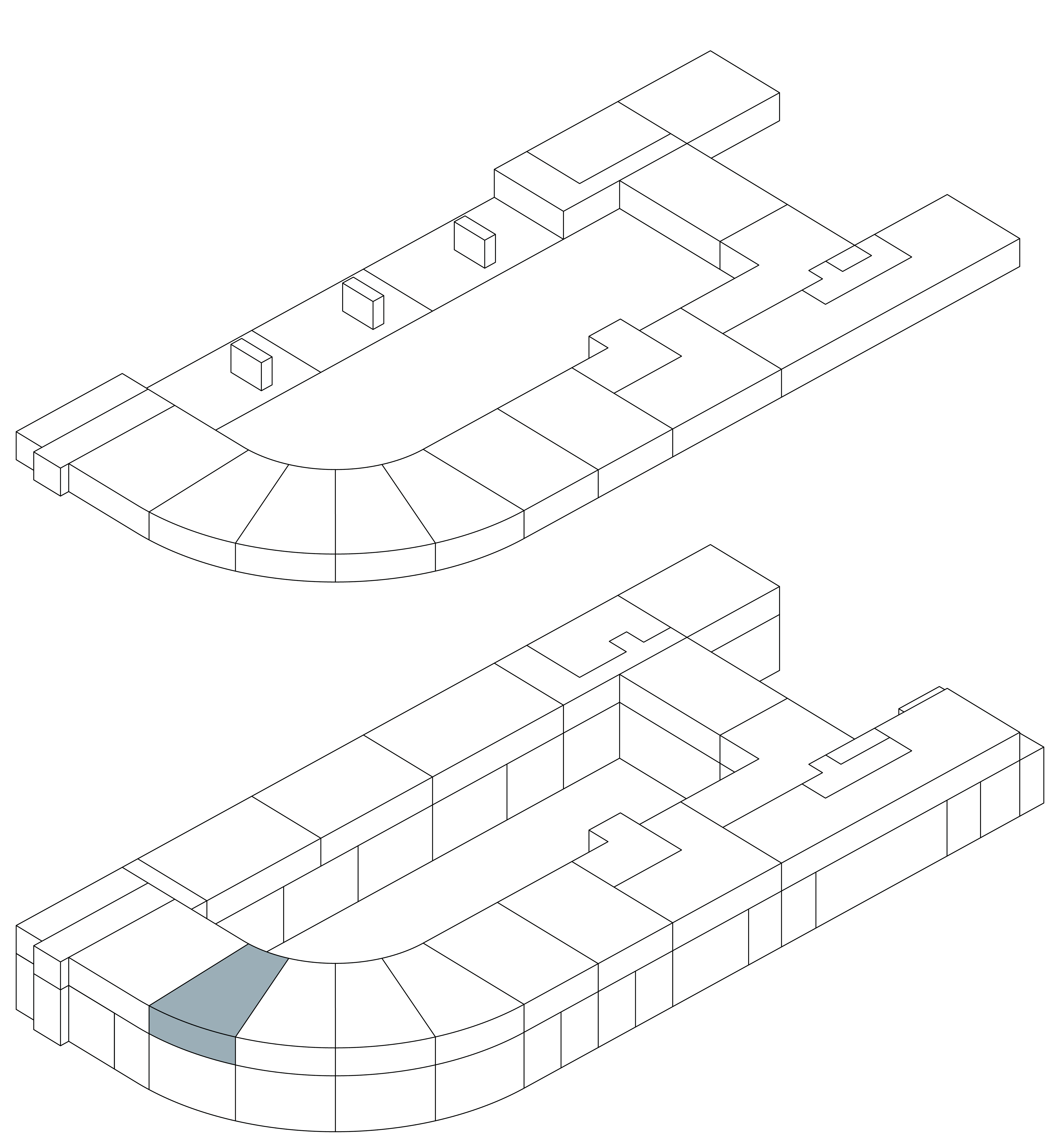Isometrie Wohnung 15