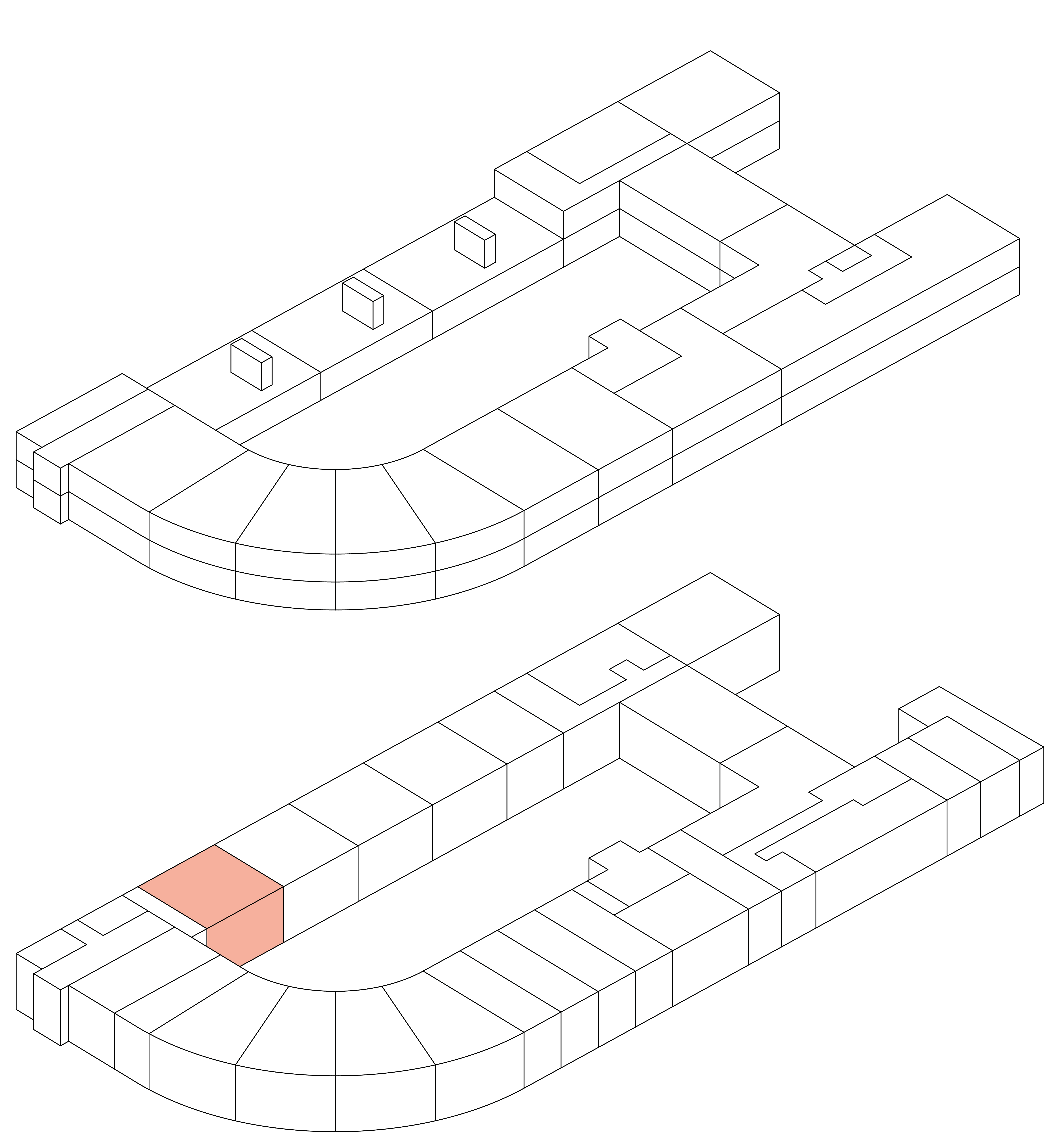 Isometrie Wohnung 32