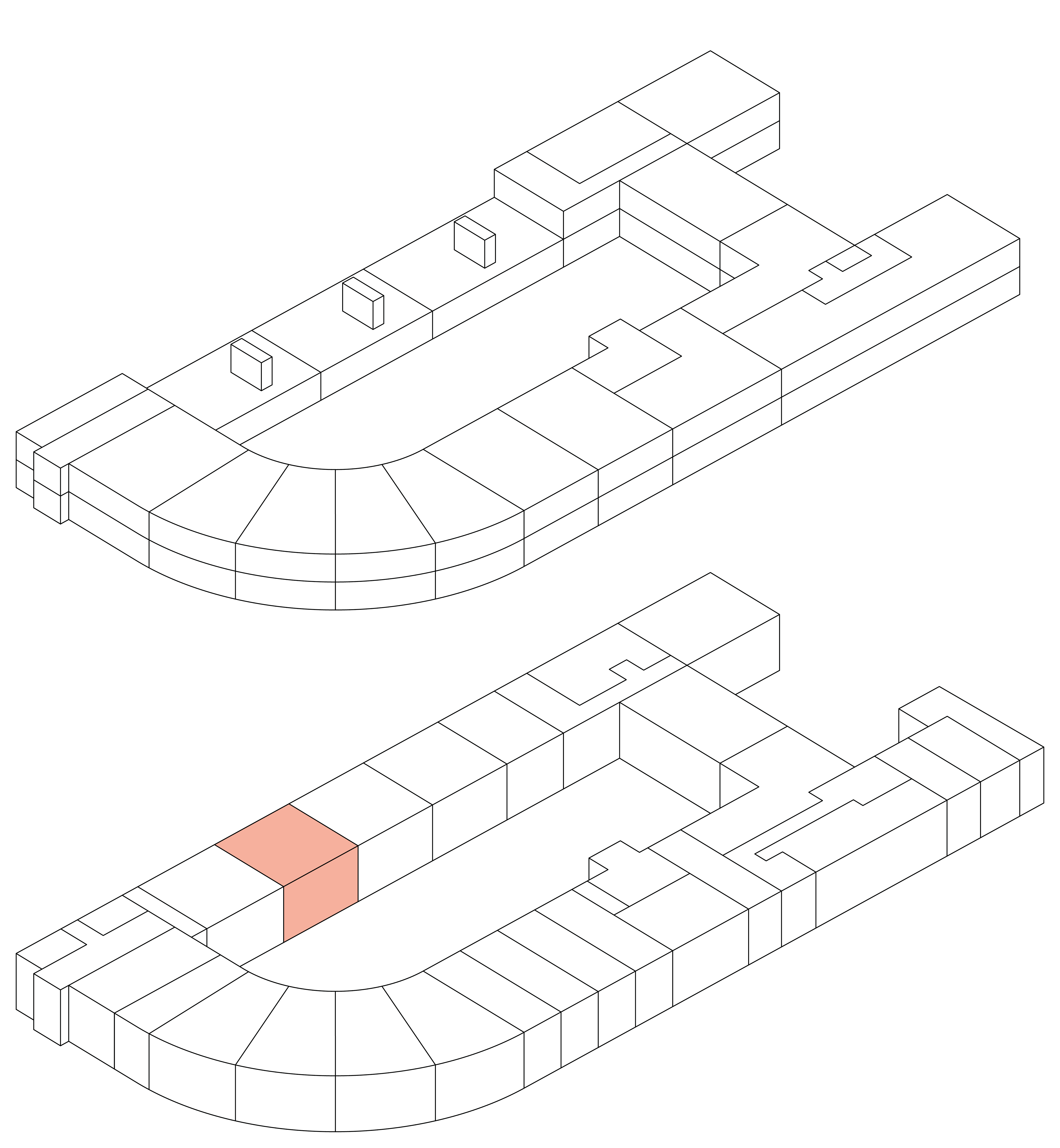Isometrie Wohnung 33