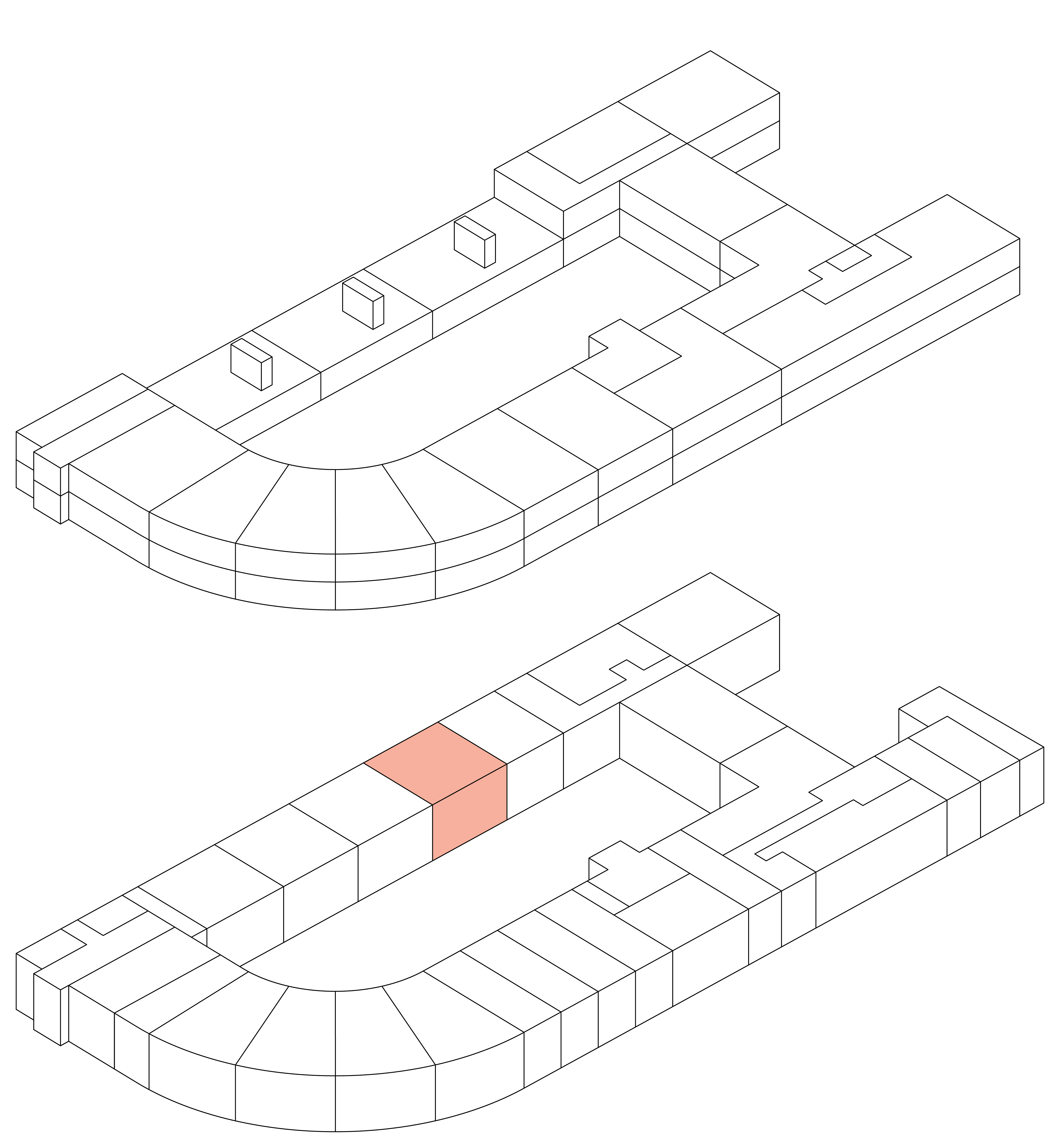 Isometrie Wohnung 35