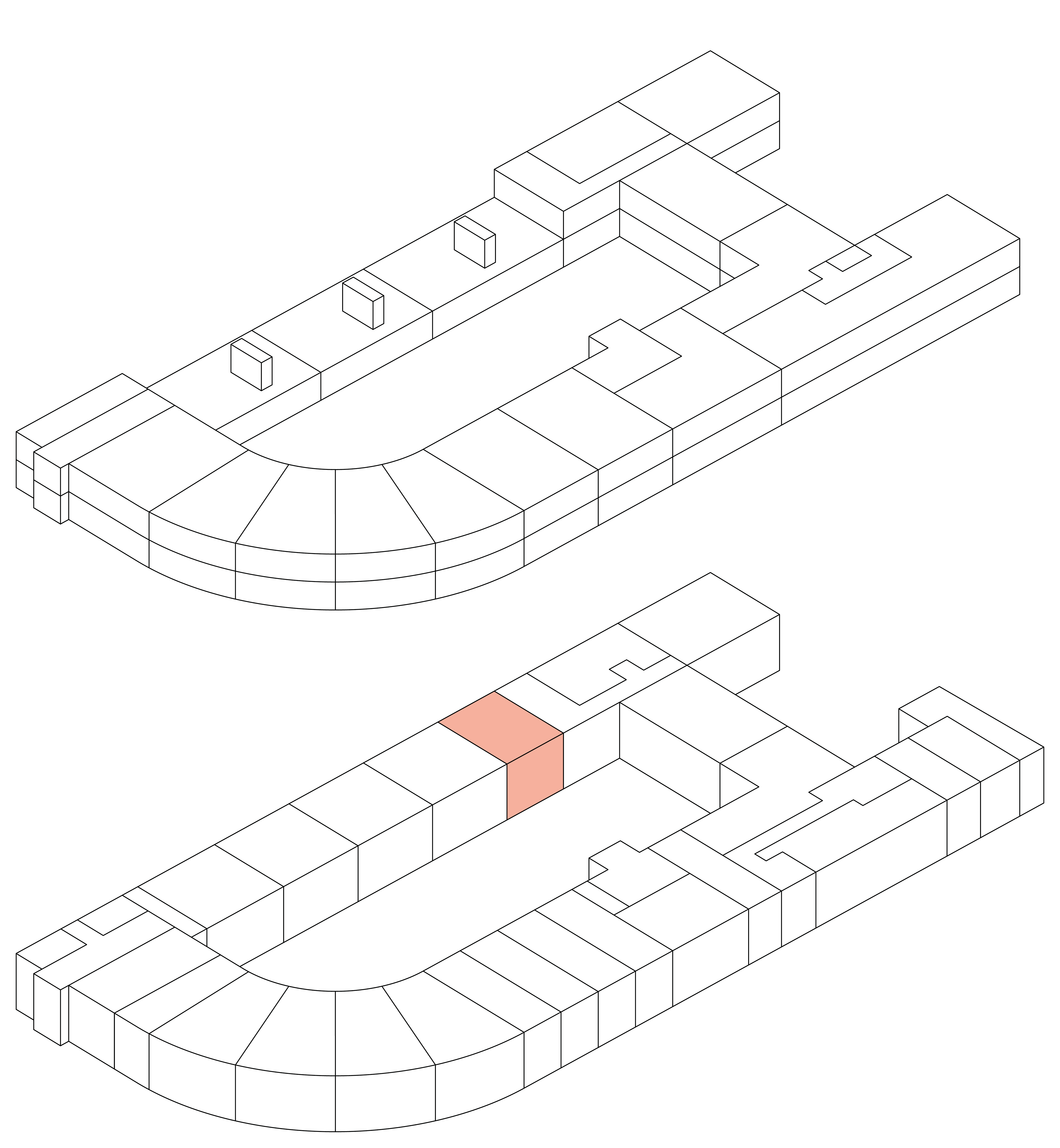 Isometrie Wohnung 36