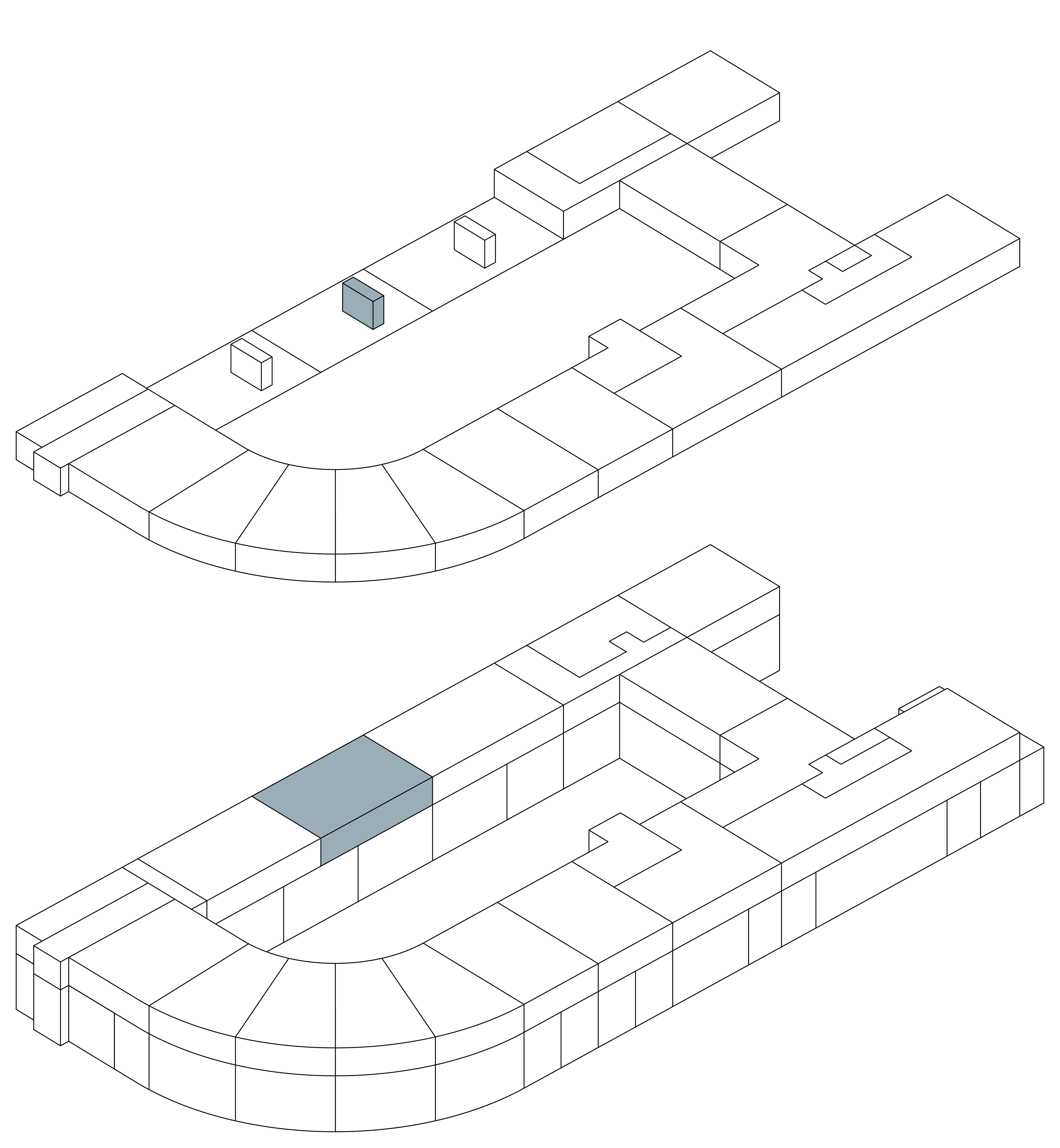 Isometrie Wohnung 38