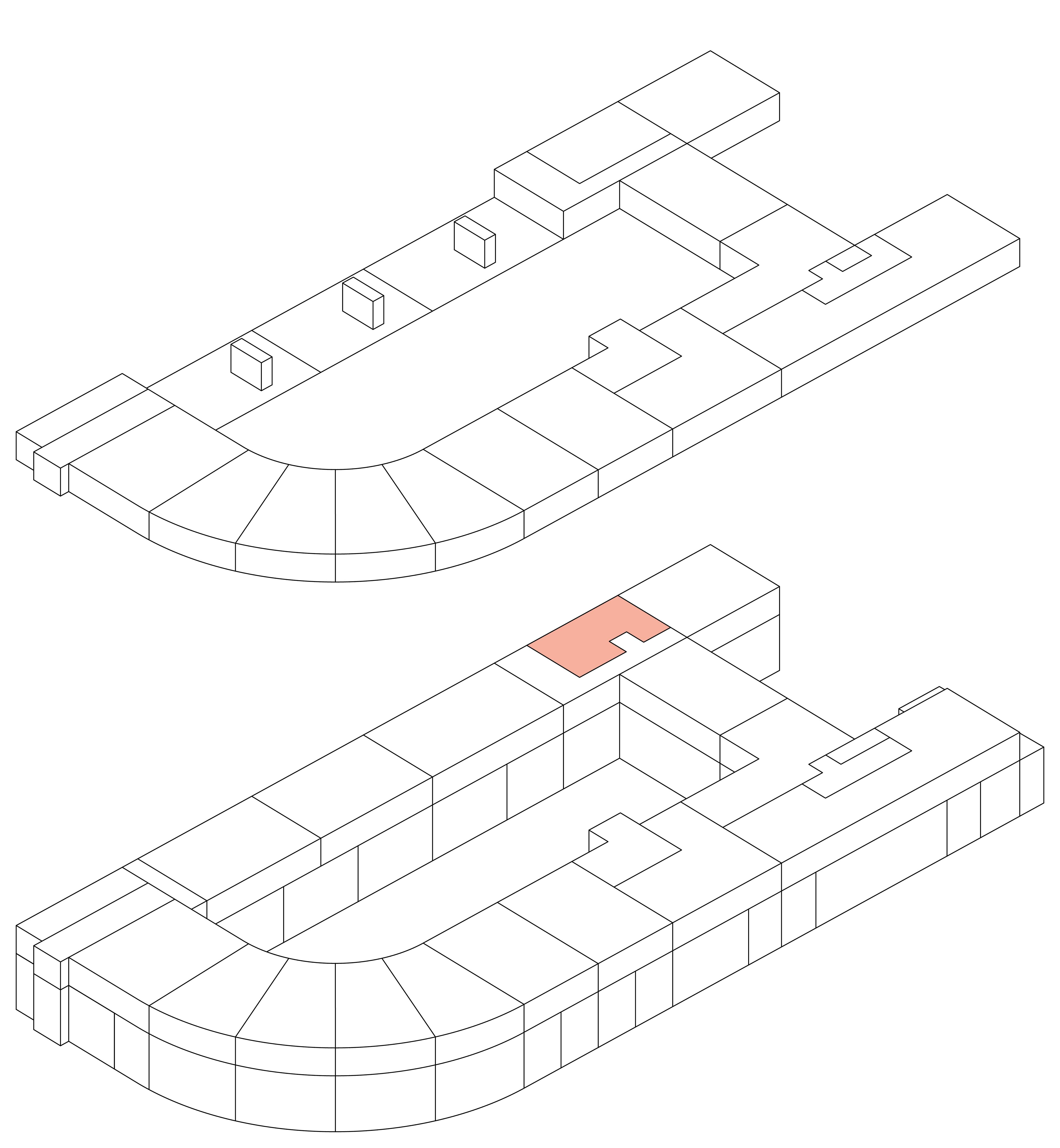 Isometrie Wohnung 43
