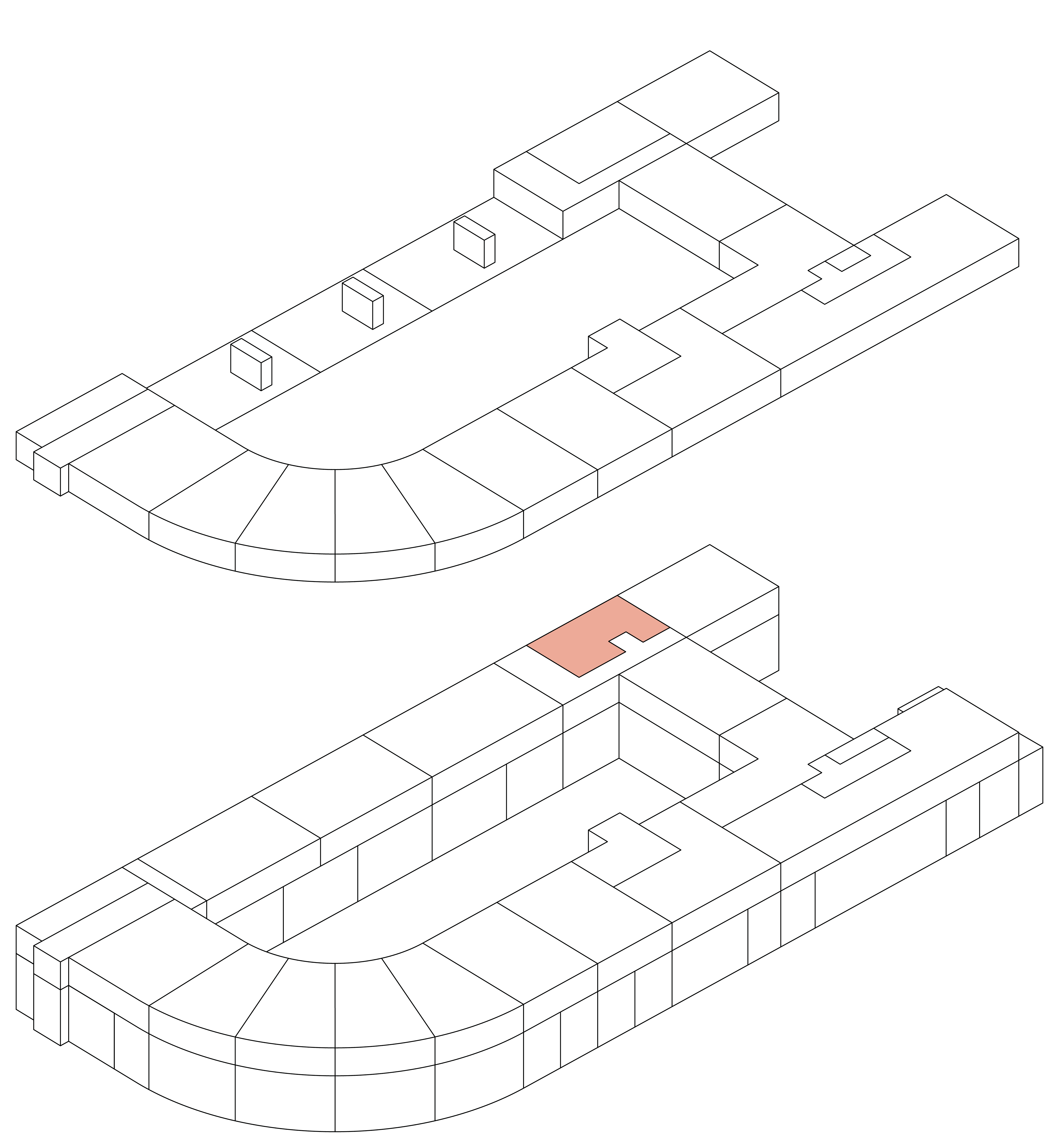Isometrie Wohnung 43