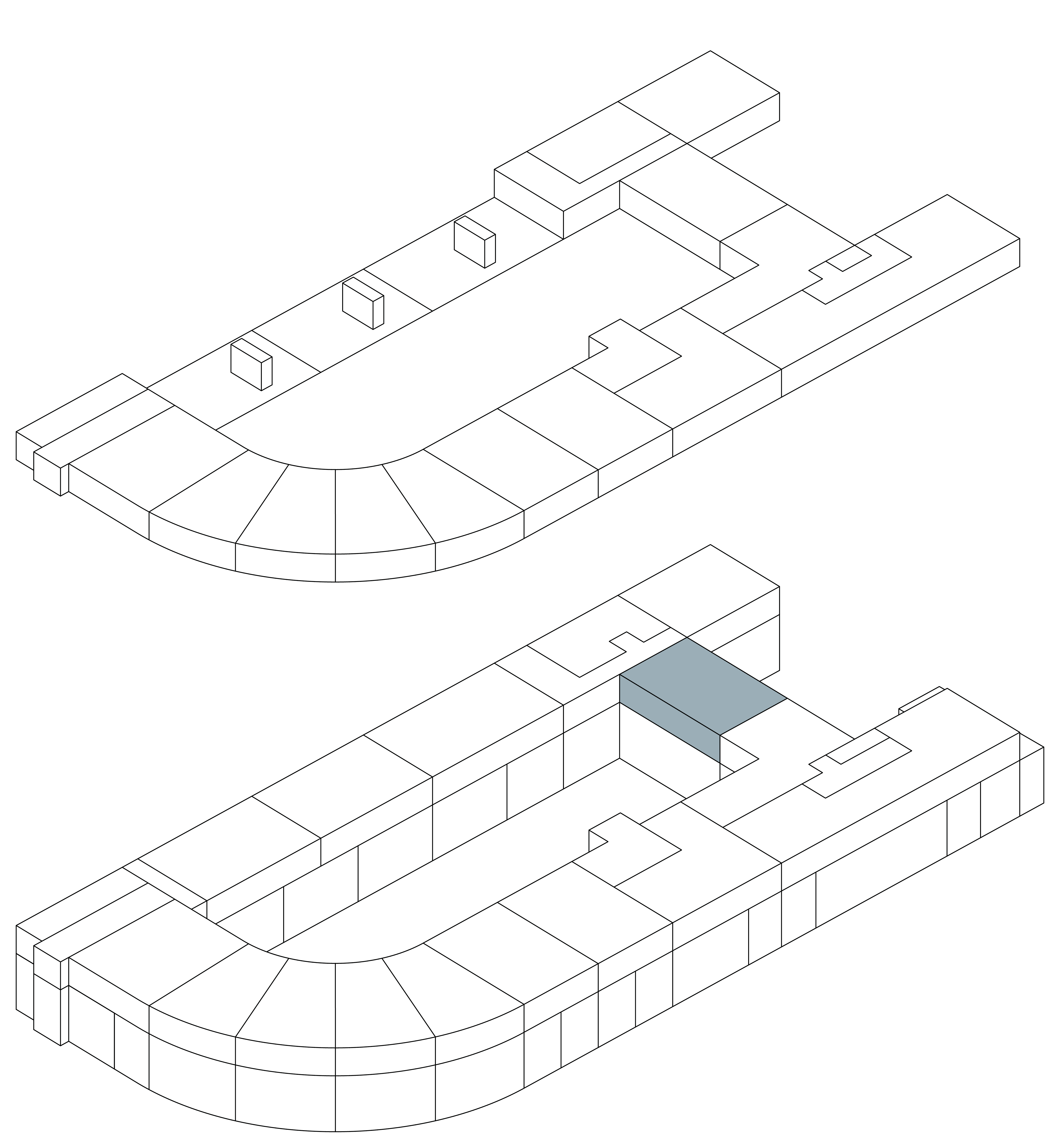 Isometrie Wohnung 44