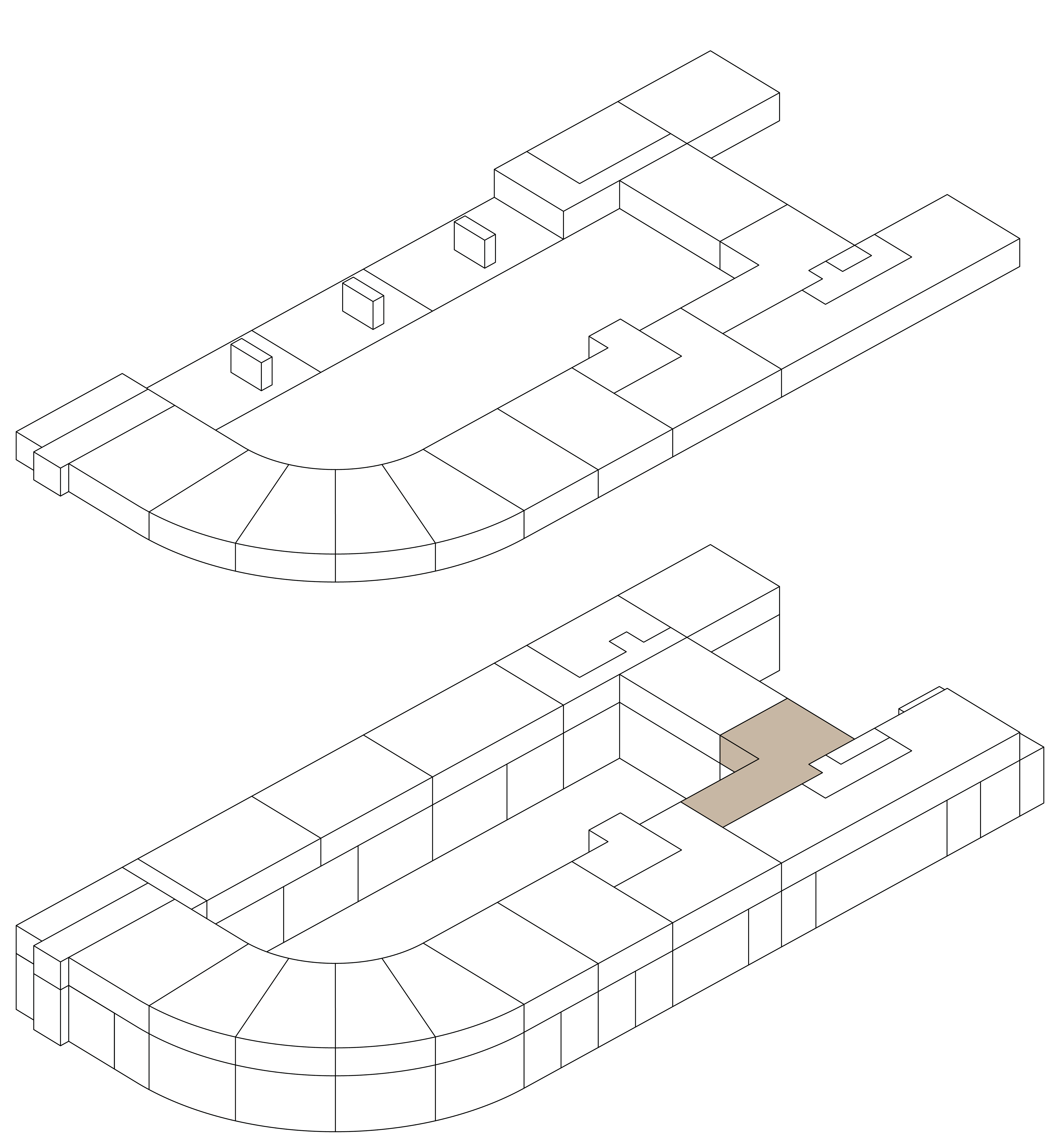 Isometrie Wohnung 45