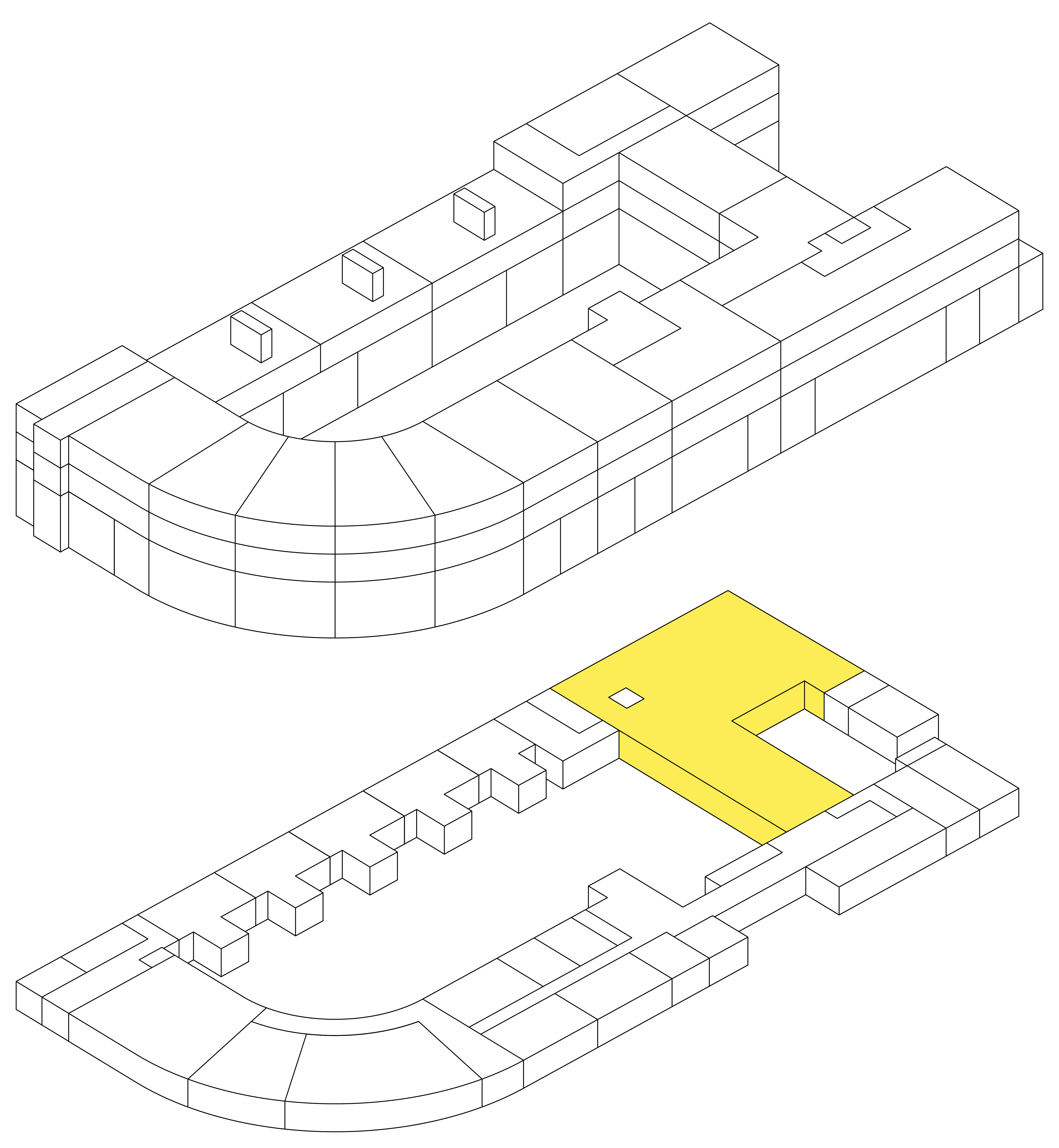 Isometrie Wohnung B