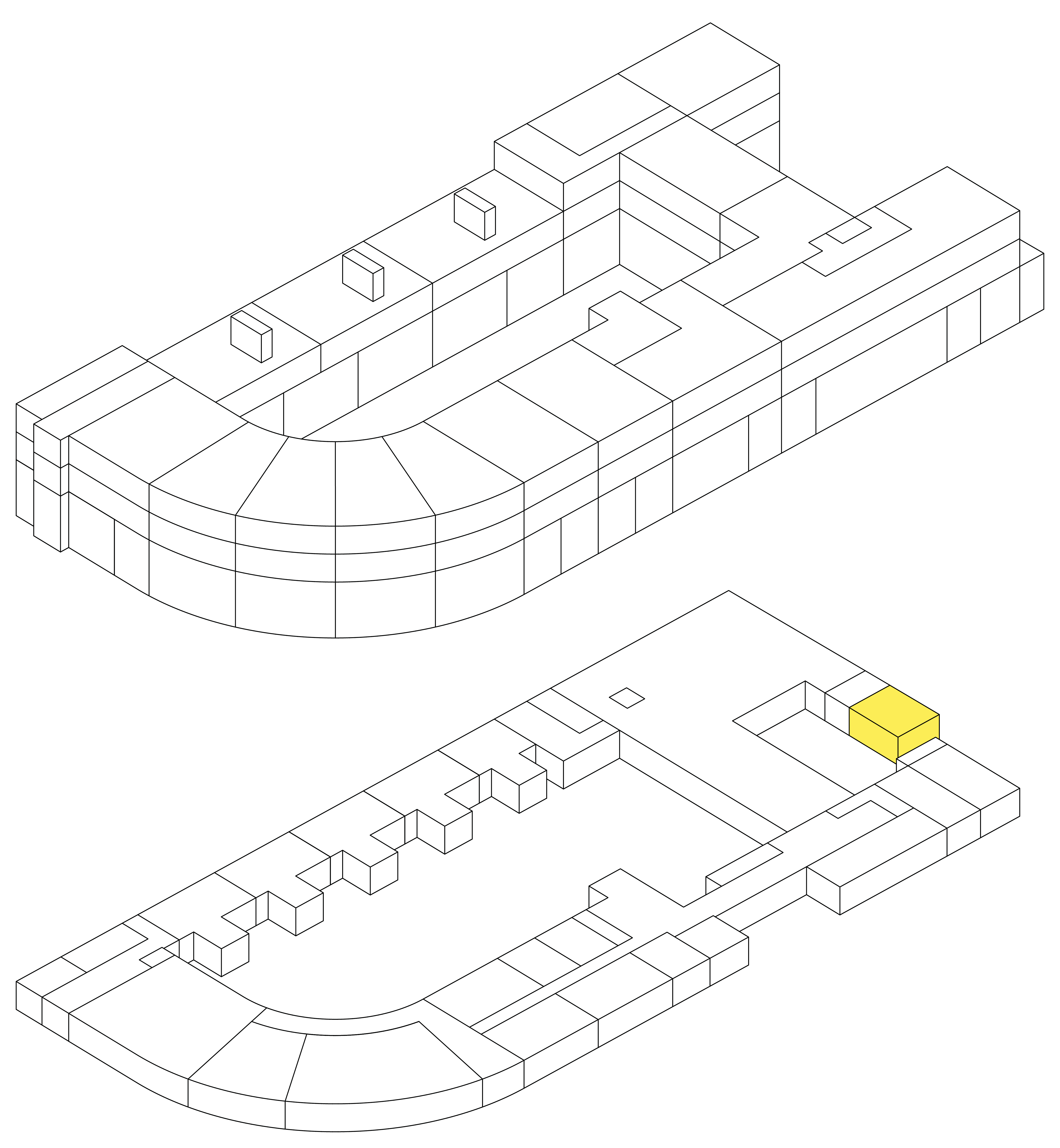 Isometrie Wohnung C