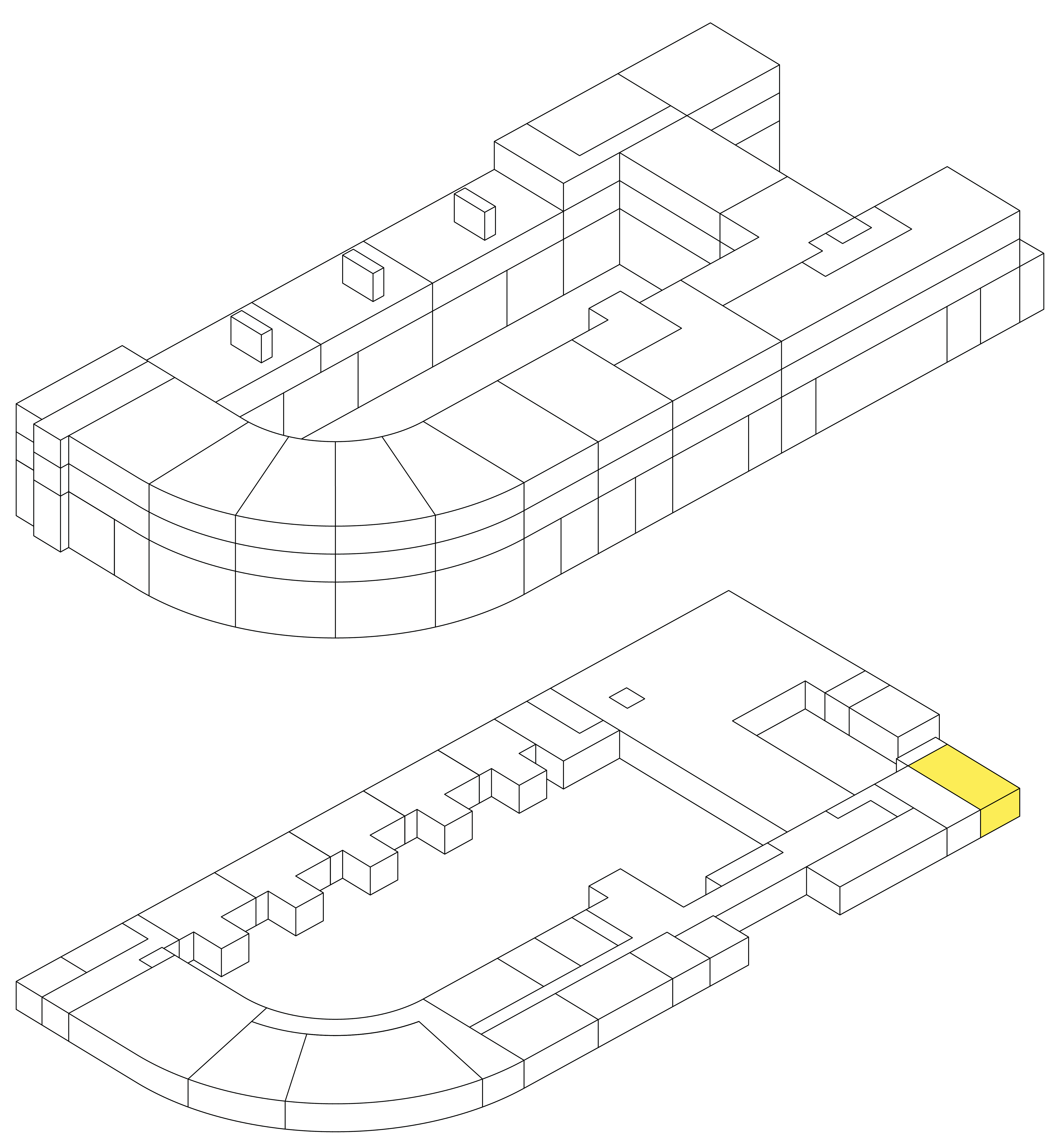 Isometrie Wohnung D