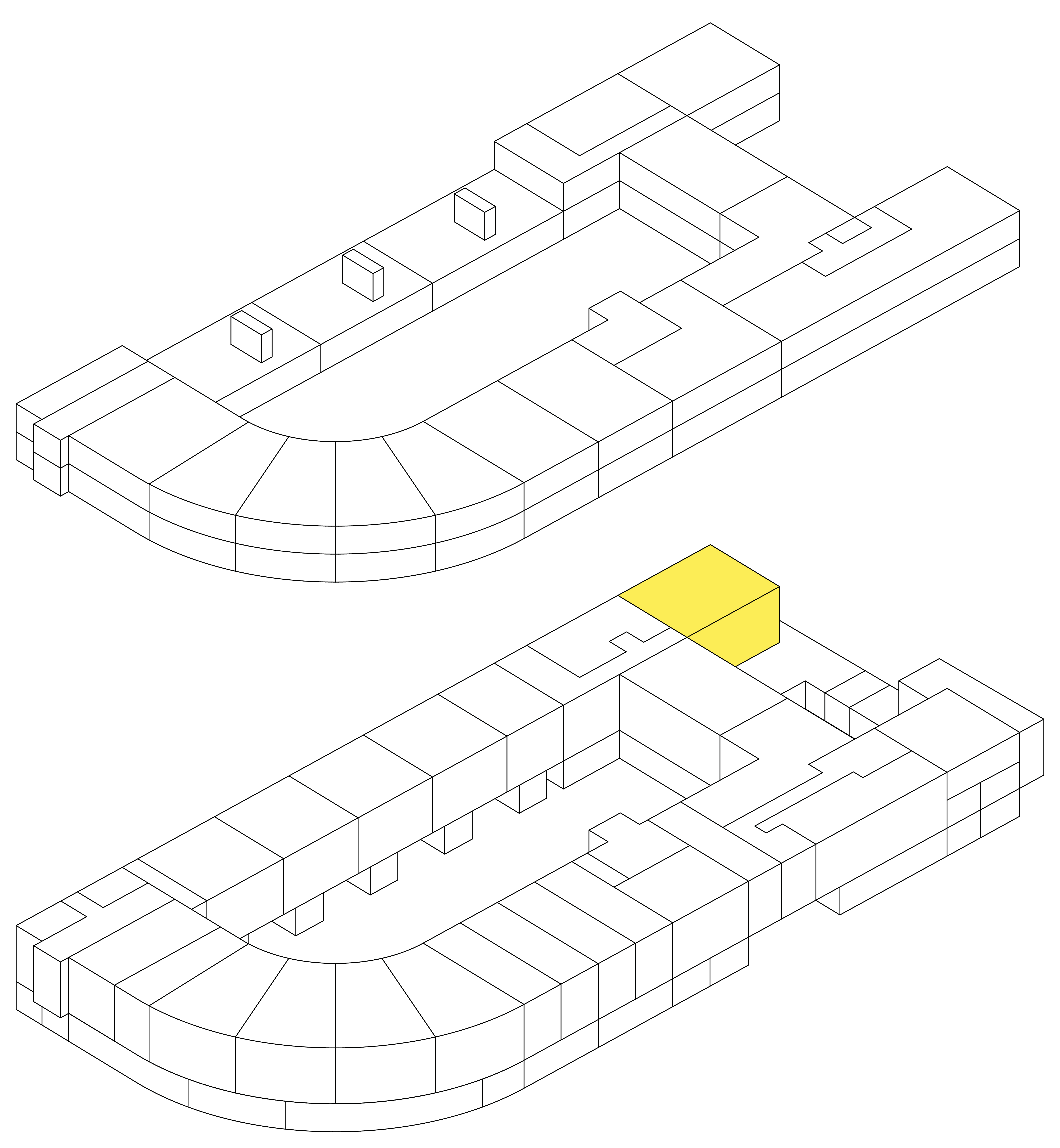 Isometrie Wohnung H