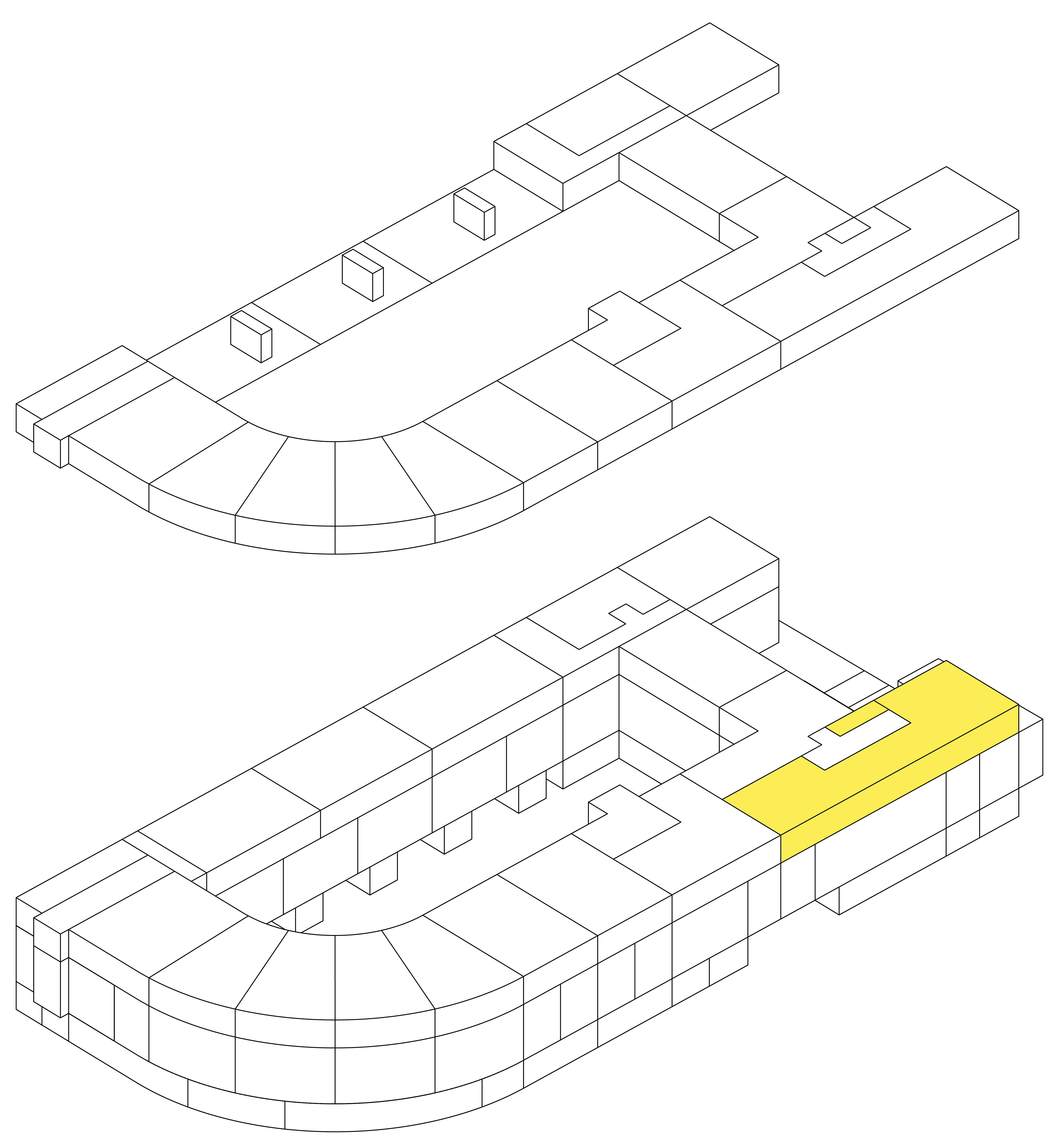 Isometrie Wohnung J